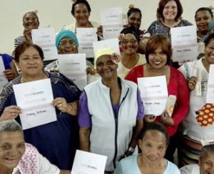 Woman who completed the shine course